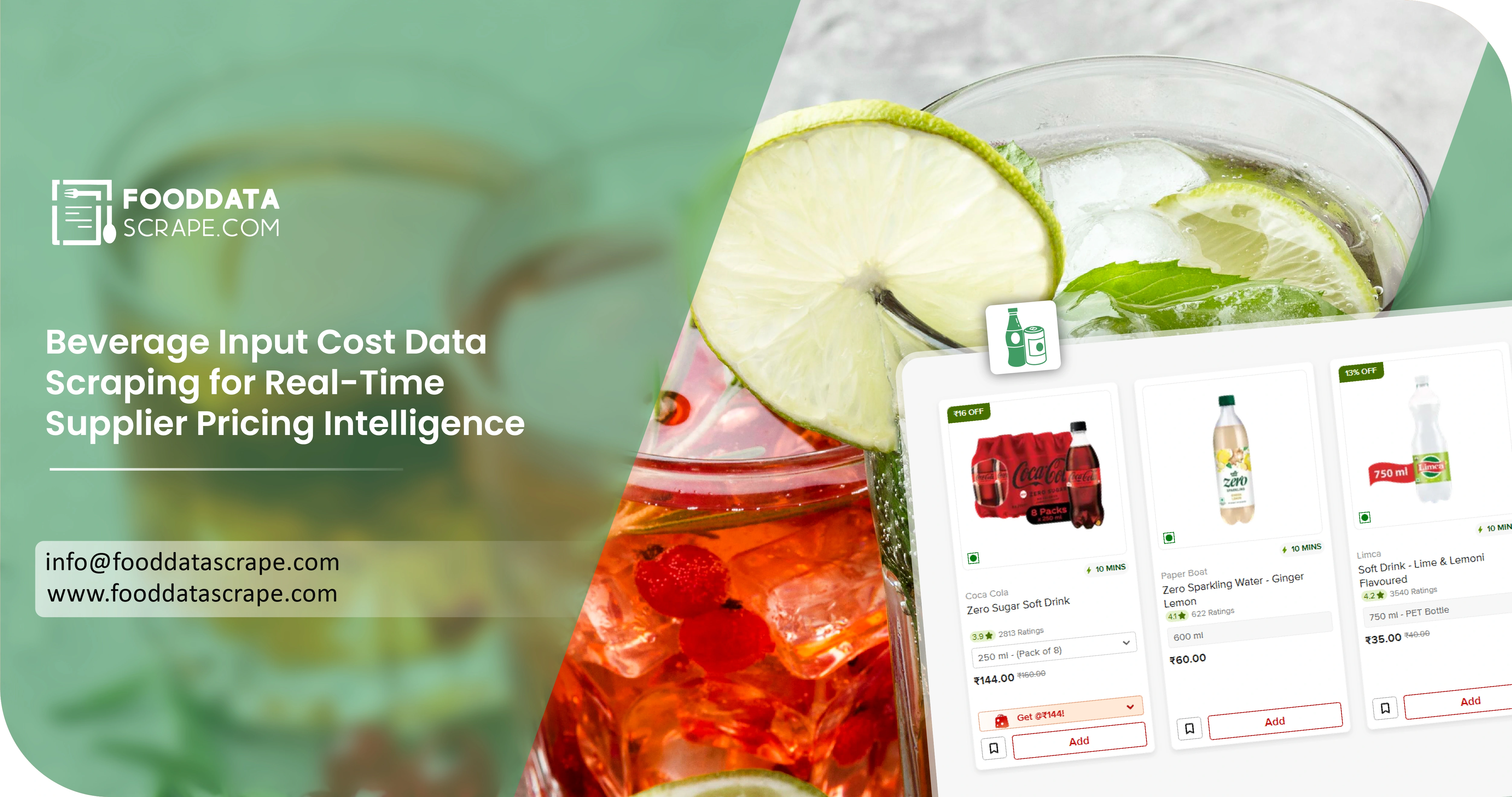 Beverage Input Cost Data Scraping for Real-Time Supplier Pricing Intelligence